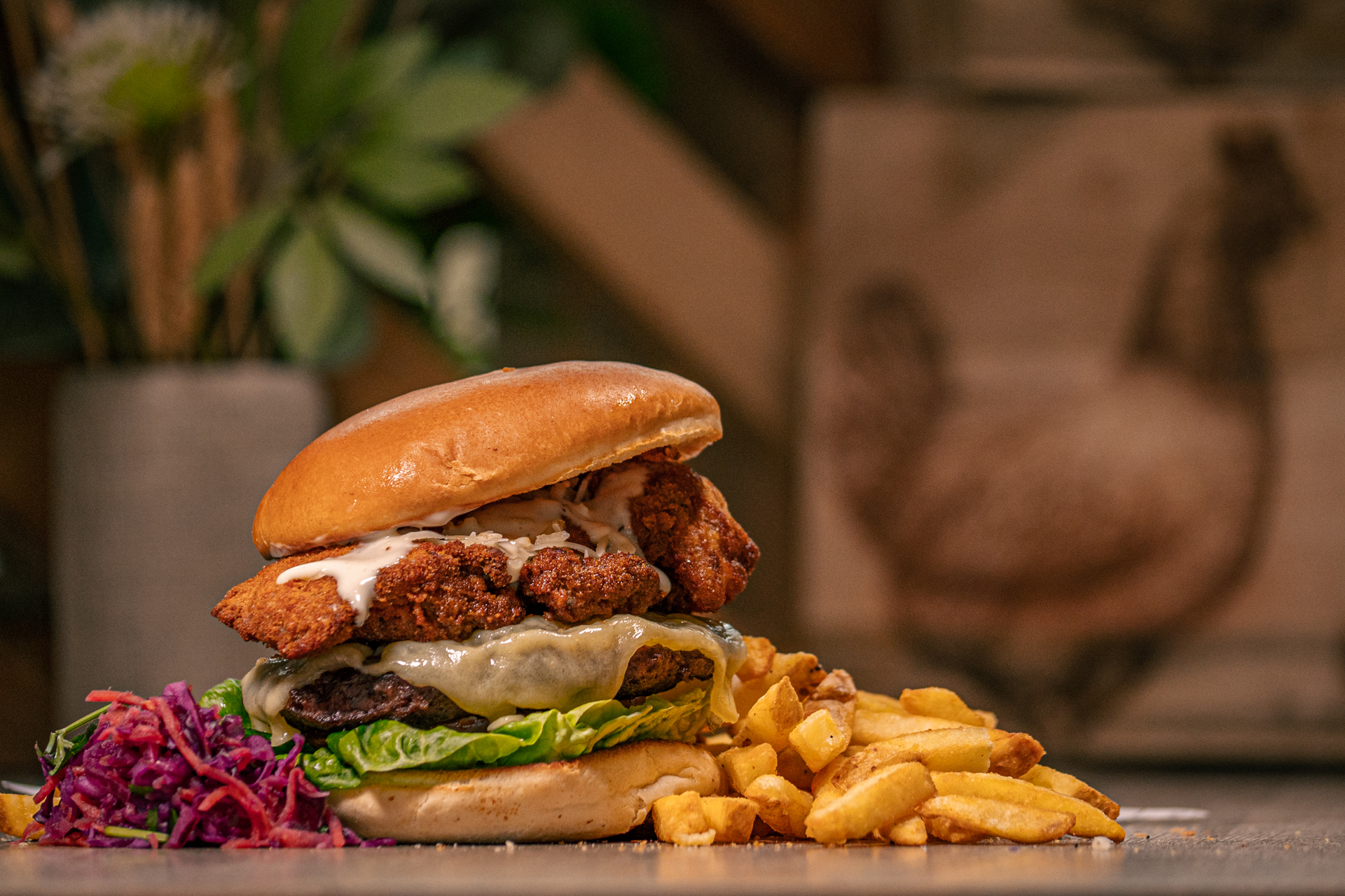 Chicken & Beef Burger 5