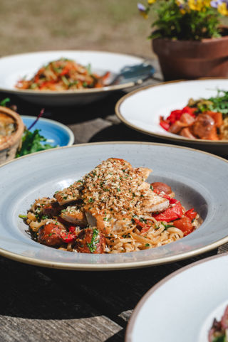 Chorizo And Chicken Linguine