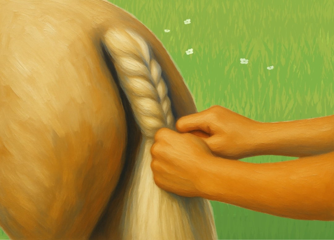 Tail Plaiting Illustration Canva