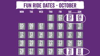 October Fun Ride Dates 2026 20