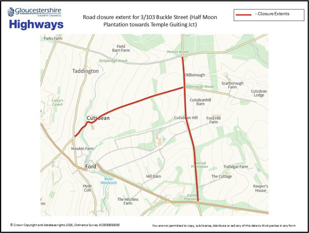Road Closure 13 Aug 2026
